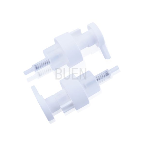 Cosmetic Lid Switch Foaming Hand Pump For PET Bottle 0.8cc