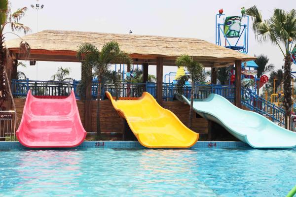 FRP Kids Combinaton Water Slide By Body Or Raft For Outdoor Water Park