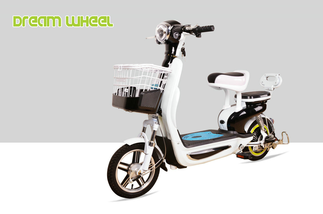 48V 350W Small Lovely Pedal Assisted Electric Bicycle With Long Travel Distance