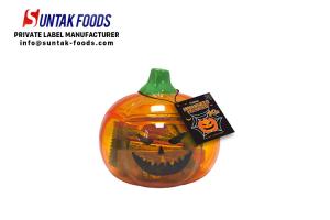 Wholesale Seasonal Halloween Pumpkin bottle with Fruity Flavor compress candy from china suppliers