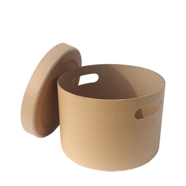 Straight-Top Fiber Drum With Handholes & Waterproof Bottom Liner – 100% Paper,