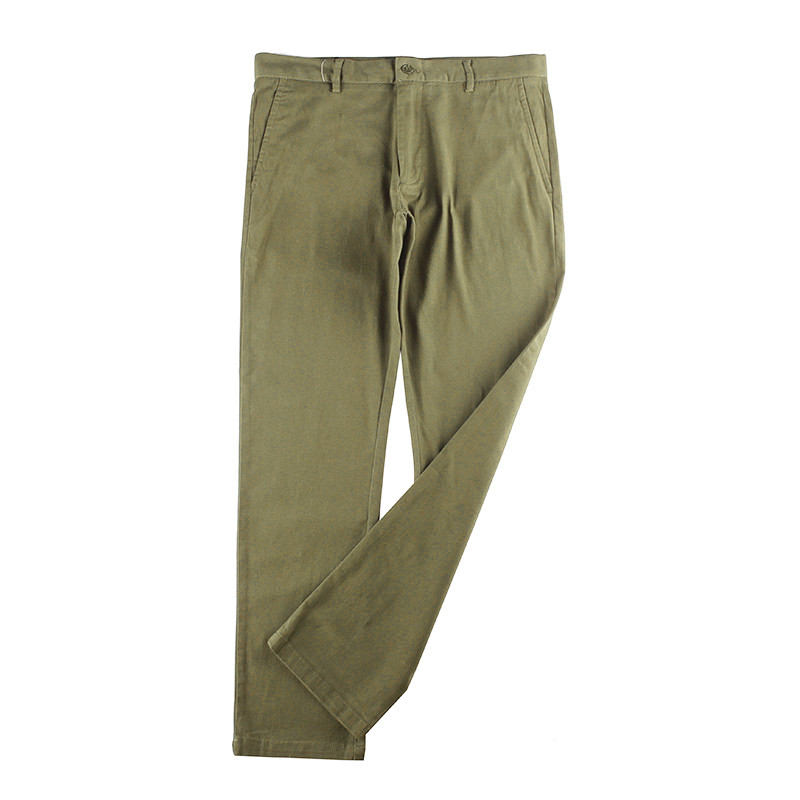Mens Casual Elasticated Waist Straight Leg Linen Trousers Solid Color Customized
