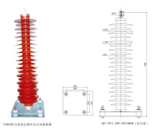 Wholesale 100KA Neutral Point Zinc Oxide Polymeric Surge Arrester from china suppliers