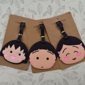 Wholesale Guangdong factory high quality soft pvc plastic standard size luggage tags from china suppliers
