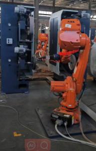 Wholesale 4000mm Sand Belt Robotic Polishing Machine 13KW With Arm Strength 25KG from china suppliers