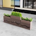 Smooth Surface Stainless Steel Flowerpot Strong Anti Corrosion