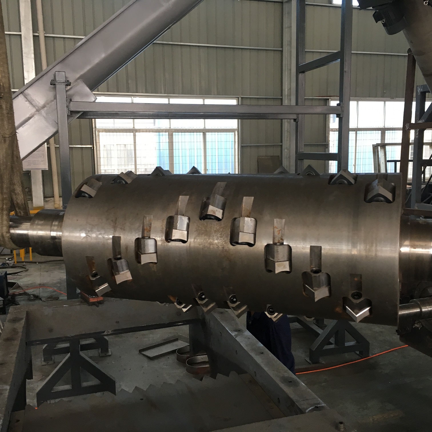 PLC Control Waste PVC Pipe Shredding Machine Single Shaft