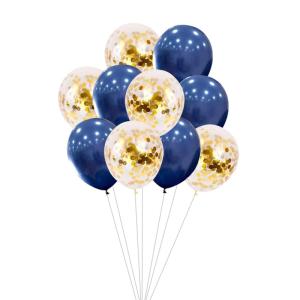 Wholesale 10pcs Latex Balloons Mixed 12inch Confetti Chrome Gold Navy Balloons Bachelorette Party Birthday Baby Shower Balloon from china suppliers