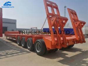 Wholesale Heavy Loading Truck Trailer Low Bed Transport The Excavator 100 Tons from china suppliers