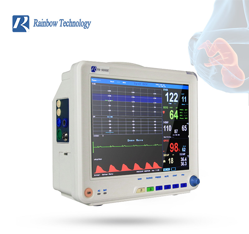Anti ESU Fetal Heart Monitor 9 Parameters Fetal And Maternal Monitor