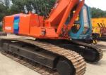 Red Color Second Hand Hydraulic Excavator , HITACHI EX200-3 Crawler Excavator