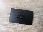 0.76MM Thickness Metal Business Card Steel Etched Glossy UV Spot Printing