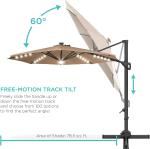 Canopy, Cantilever Umbrella Hanging Umbrellas, Fade Resistance & Water-repellent