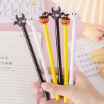 Halloween Neutral Pen 0.5mm Pumpkin Ghost Bat Topping Smooth Writing Gel Ink Pen