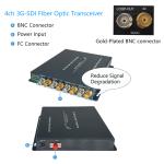 4-Channel 3G-SDI Fiber Converter with RS485 & Tally