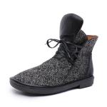 S308 Forestry Pastoral Style Fresh Literature And Art Cotton And Linen Lace-Up