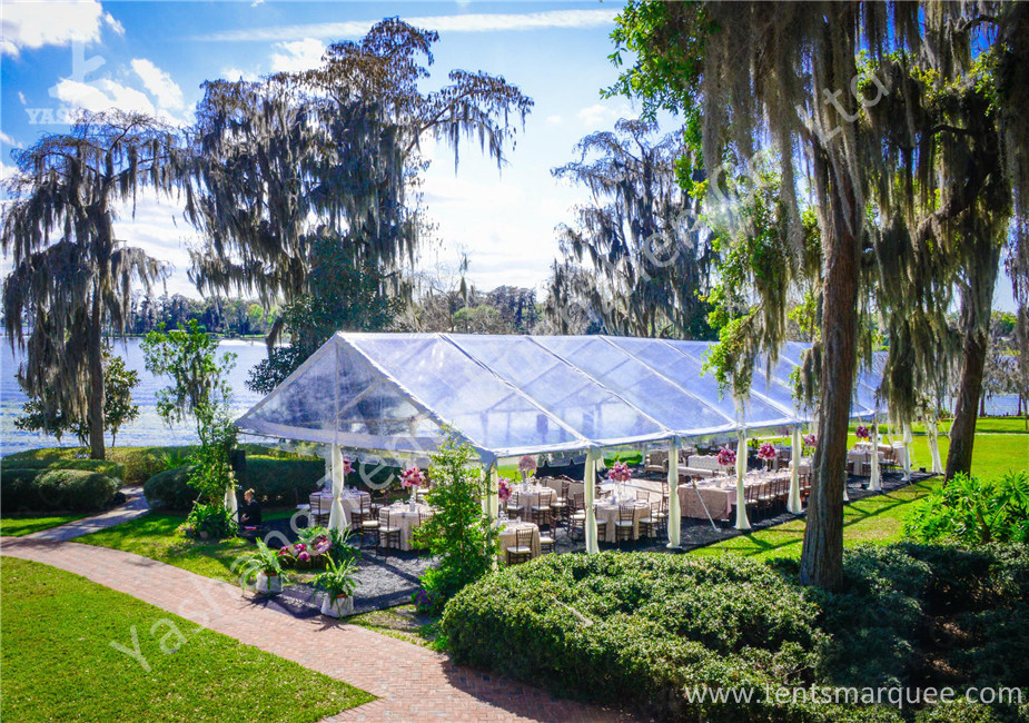 Clear PVC Fabric Top Aluminum Alloy Outdoor Luxury Wedding Tents