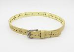 Zinc Alloy Buckle Childrens Leather Belts 95 - 100cm Length With Cutout Pattern