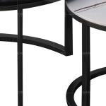 Round Marble 99kg SS Coffee Table Dia 95cm X Height 40cm Modern Furniture