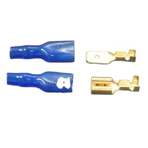Wholesale Crimp Male And Female Spade Connectors 6.3mm With Red Blue Insulating Sleeves from china suppliers
