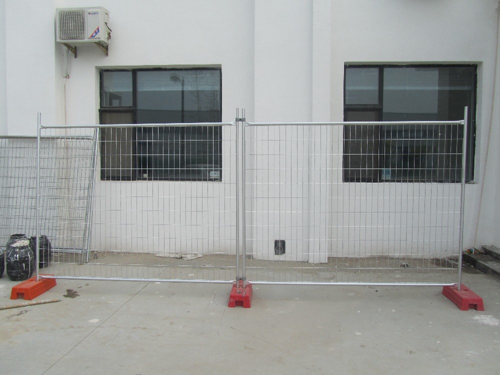 2.1m*2.4m Temp Construction Fence Panels OD32mm*2.0mm With a 4.0mm diameter AS4687-2007 standard