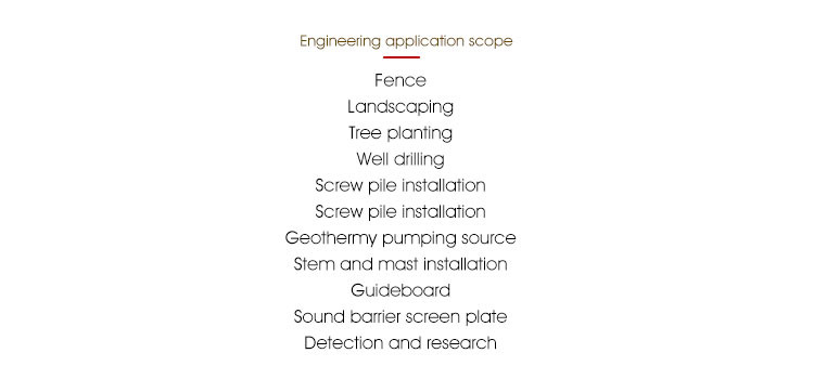 Auger drilling machine BY-AD300 Excavator ground hole drill hydraulic auger drilling equipment used on excavator