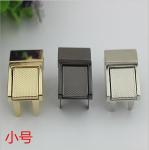Fashion hardware gunmetal color closure catch clasp metal push press locks for