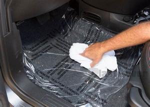 Wholesale Automotive Carpet Protection Film , High Tack Removal Clear Protective Film from china suppliers