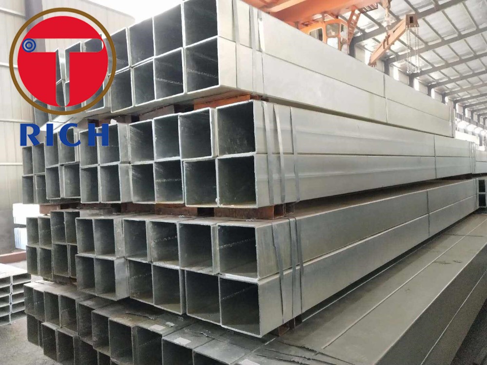 ASTM A179 A106 Galvanized Steel Square Tube GI Hollow Section Pipe for Construction