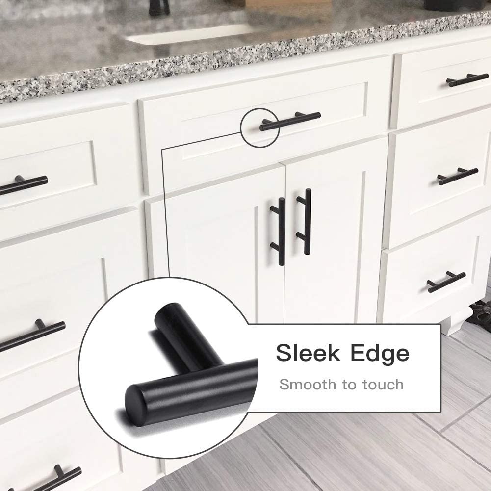Stainless Steel Handles Kitchen accessories Kitchen Cabinet Handles with Black Spraying Powder