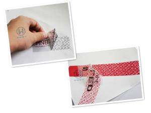 Wholesale TamperTransfer Self Adhesive Security Label Environmentally Friendly Material from china suppliers