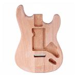 Solid Maple Wood Unfinished Bass Body For Strat ST Guitar DIY Parts Polished