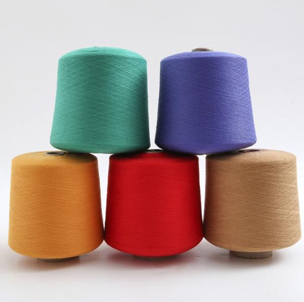 Black Red Yellow Green Dark Blue Colors 20s/2, 40/2 100% Polyester Ring Spun