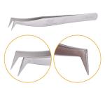 LashArt Straight Vetus Lash Tweezers Curved Fine Point Pair Eyelash Extension