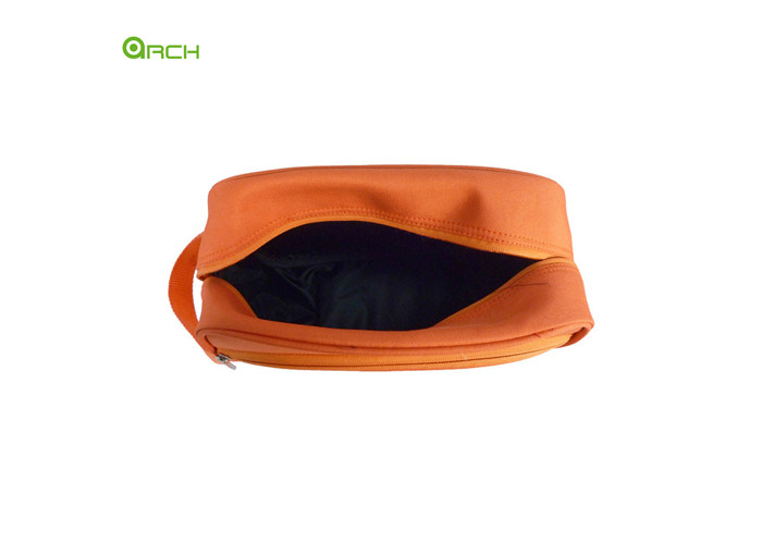 600D polyester Toiletry Kit Duffle Travel Luggage Bag with One front big pocket