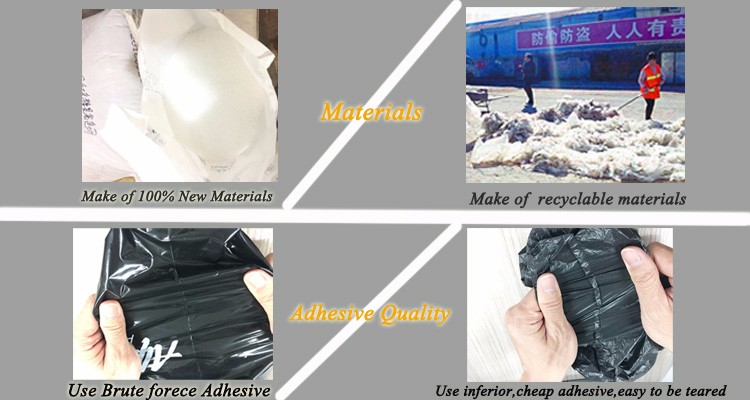 OEM professional recycle plastic carrier bag custom printed merchandise bags