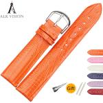 Genuine True Leather Watchband Lizard Skin Pattern Watch Band Cow Leather Straps