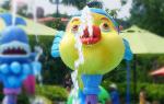 Custom Cartoon Spray Water Park Equipment Used Aqua Play For Kids Aqua Park