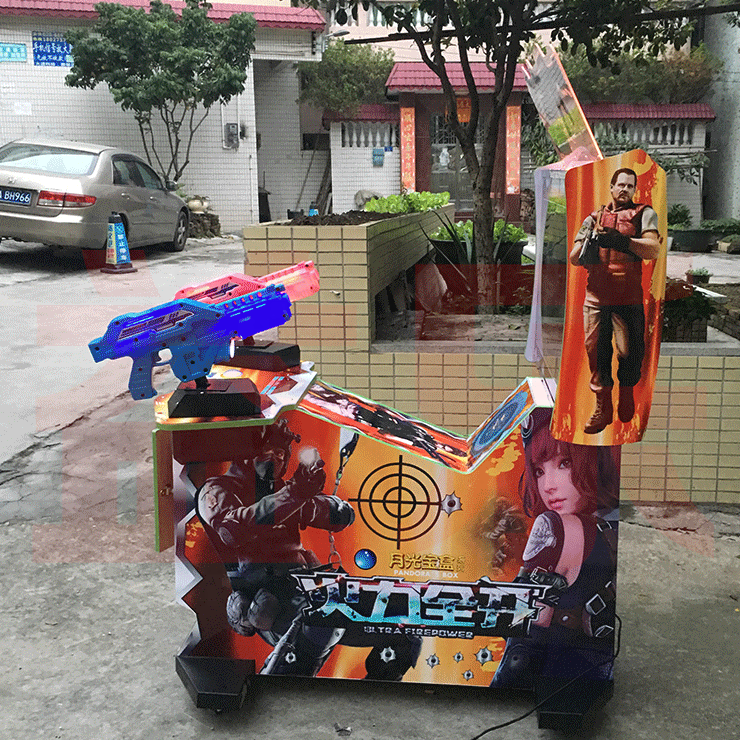 32 Inch Ultra Fire Power 3 in 1 Gun Shooting the Zombies Alien Arcade Simulator Video Game Machine Arcade Game Machine Shooting