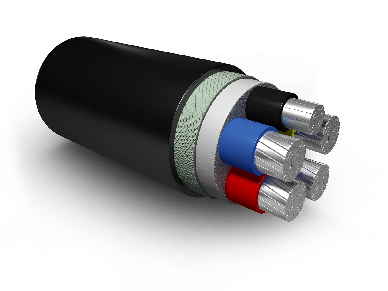 YJV22 35KV 5 Cores High Voltage Cable Armored Steel Hv Electrical Cables Cross linked