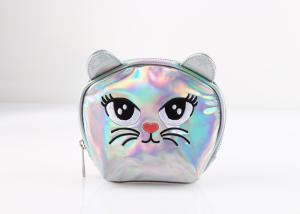Wholesale Durable Portable Women ' S Cosmetic Bag Silver Cat Shaped For Summer from china suppliers