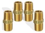 NPT Male Thread Brass Straight Hex Nipple Fitting Lead Free