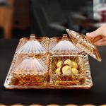 Supermarket Dessert Chocolate Candy Glass Split Trays