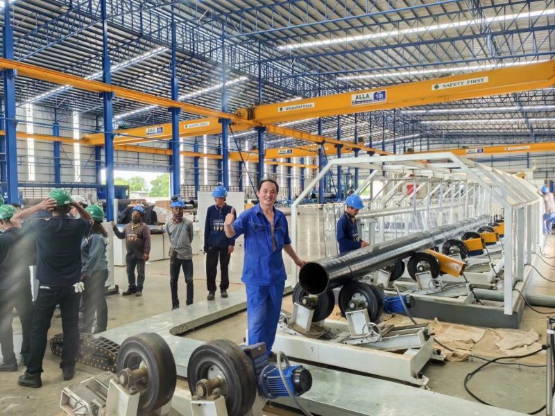 Steel Pipe 3lpe/2PE PP Steel Pipe Blasting Fbe Coating Machinery Sand Blaster Shot Blasting