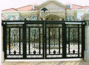 Wholesale Courtyard Wrought Iron Doors Anti Corrosion Q 235A Grade Steel Material from china suppliers