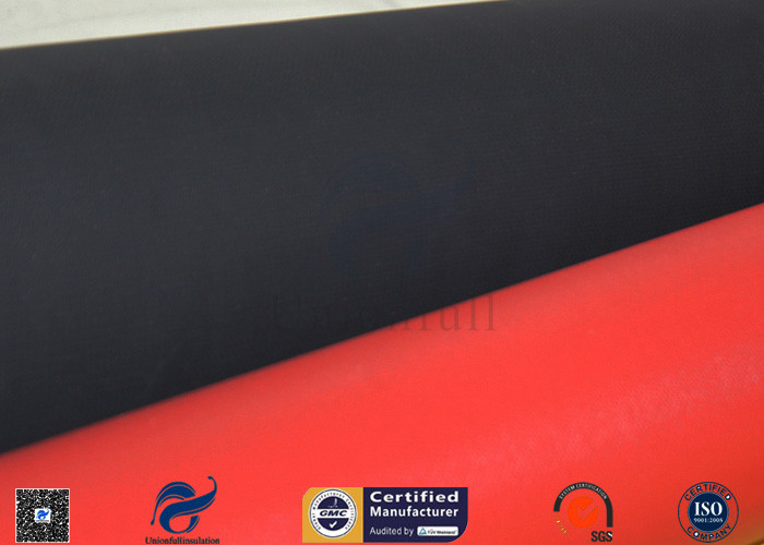 260℃ Satin Weave 80/80g Coating C-glass Silicone Coated Fiberglass Fabric 0.45mm
