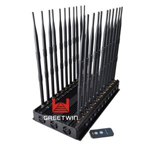 Wholesale 45W GPS L1 L2 L5 2g 3G 22 Antennas VHF UHF Jammer from china suppliers