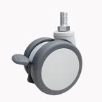 5 Inch Twin Rotating Wheel Medical Caster for Hospital Equipment in US Currency