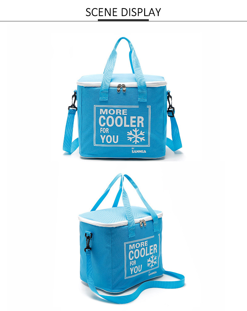 L33cm Multipocket Oxford Insulated Lunch Cooler Bags