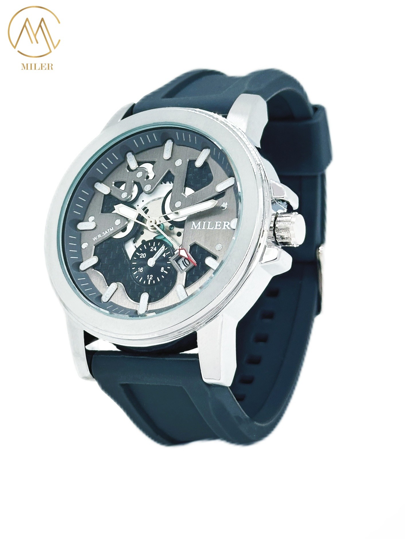 Brand Luxury Sports Wrist Watches Silicone Band Luminous Clock Calendar Wristwatch